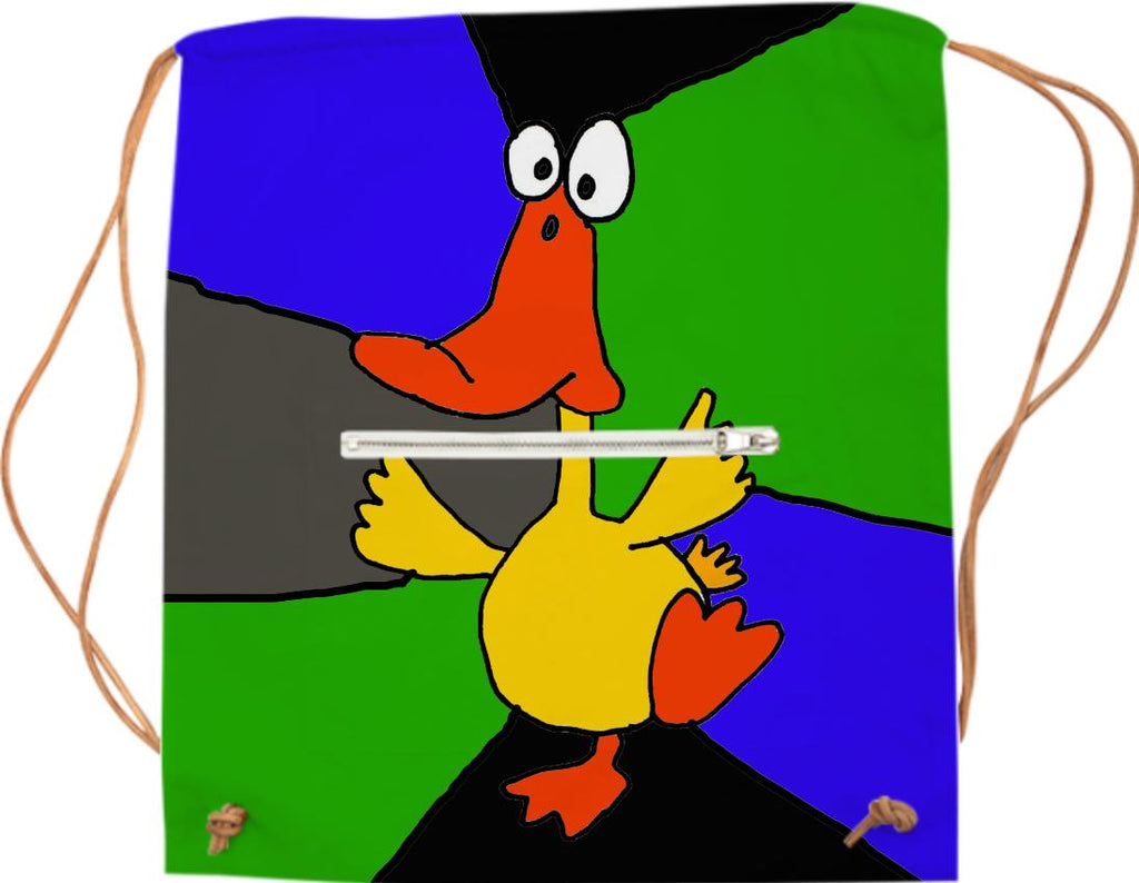 Funny Dancing Yellow Duck Art Sports Bag
