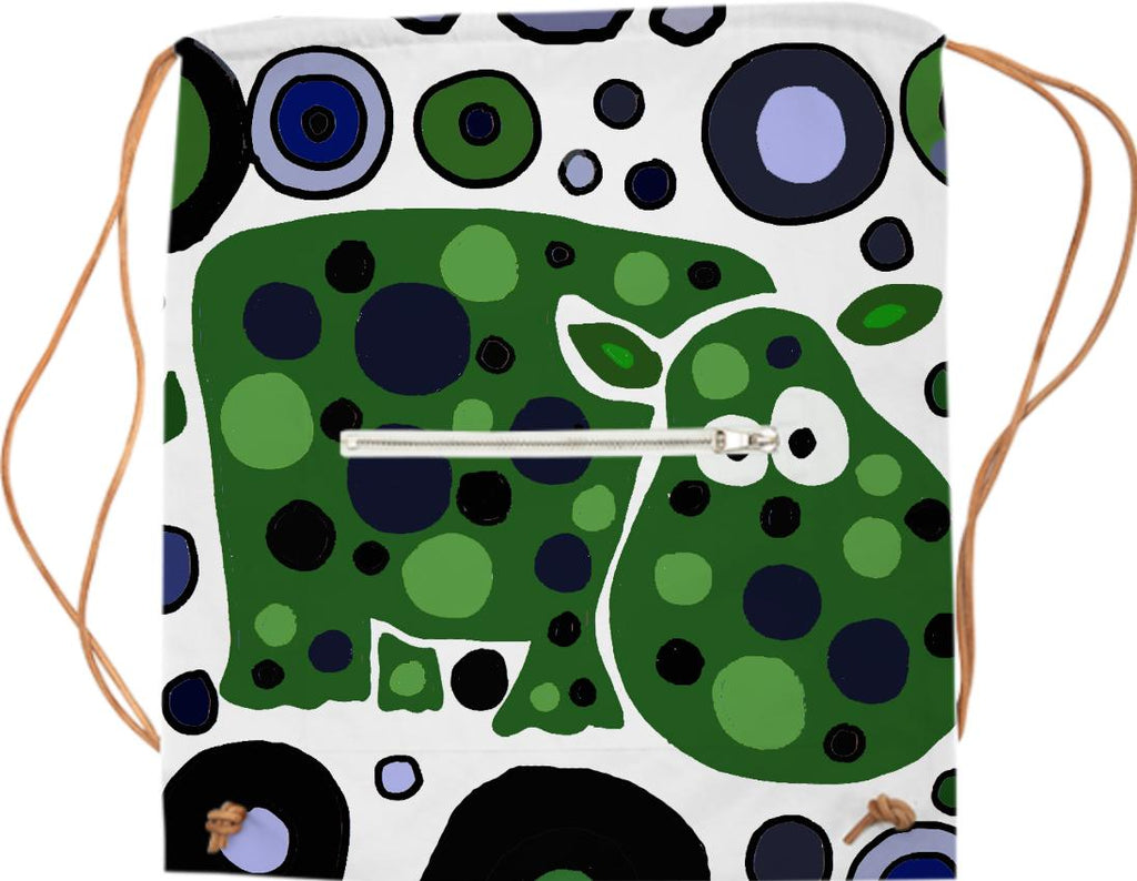Funny Hippo Abstract Sports Bag