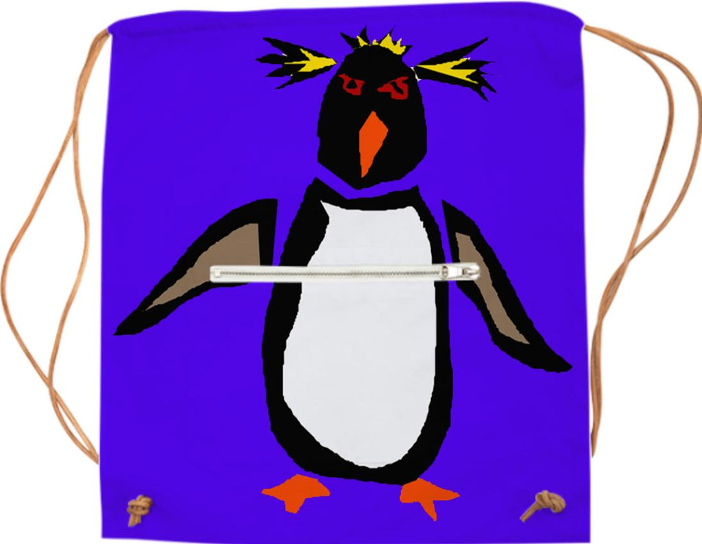 Funny Rockhopper Penguin Art Sports Bag