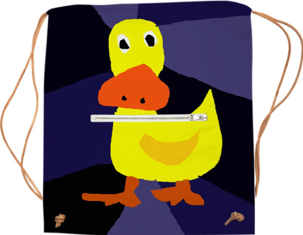 Funny Yellow Duck Art Sports Bag