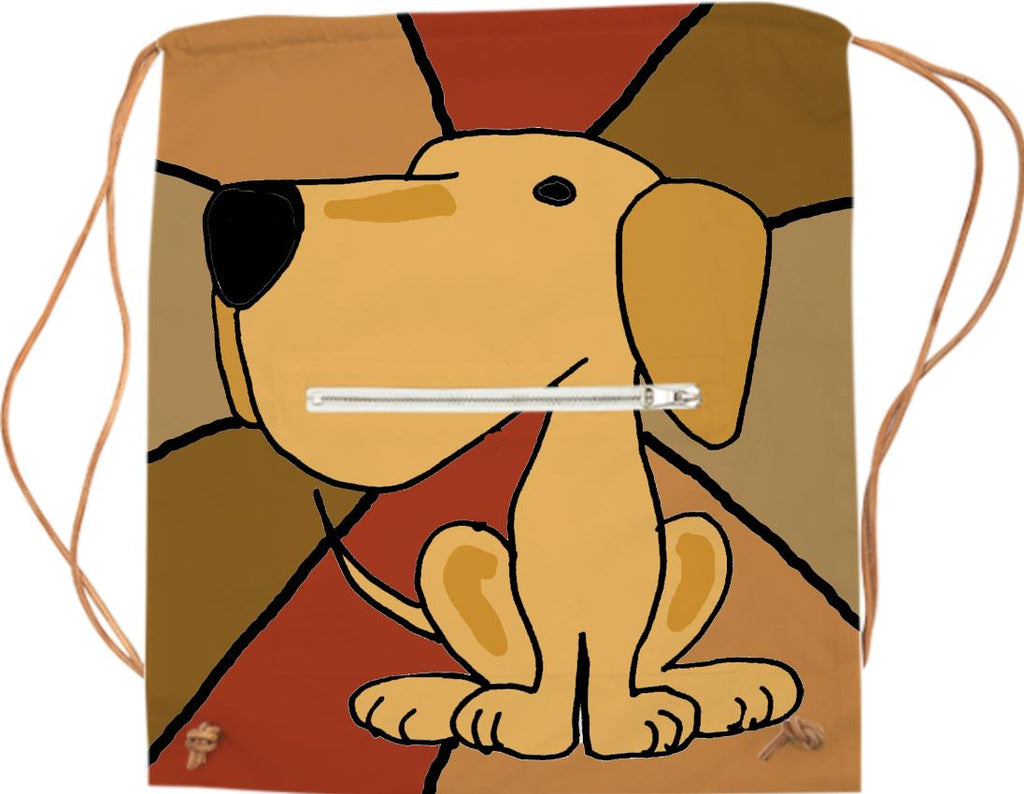 Funny Yellow Labrador Retriever Art Sports Bag