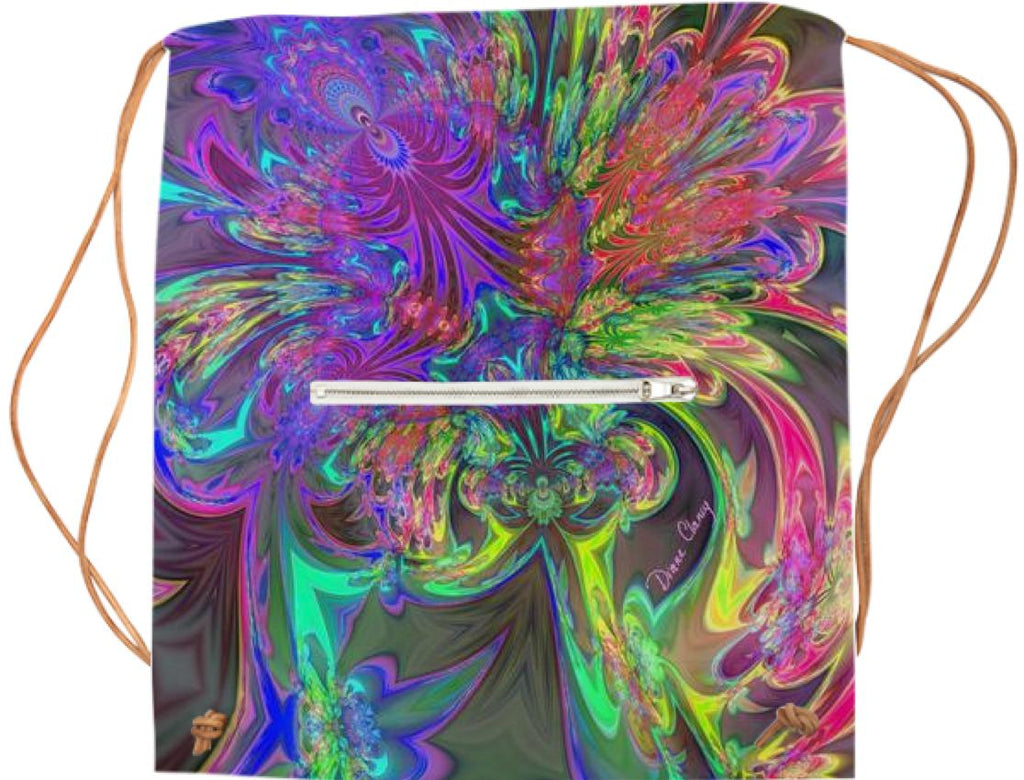 Glowing Burst of Color Abstract Teal Violet Deva