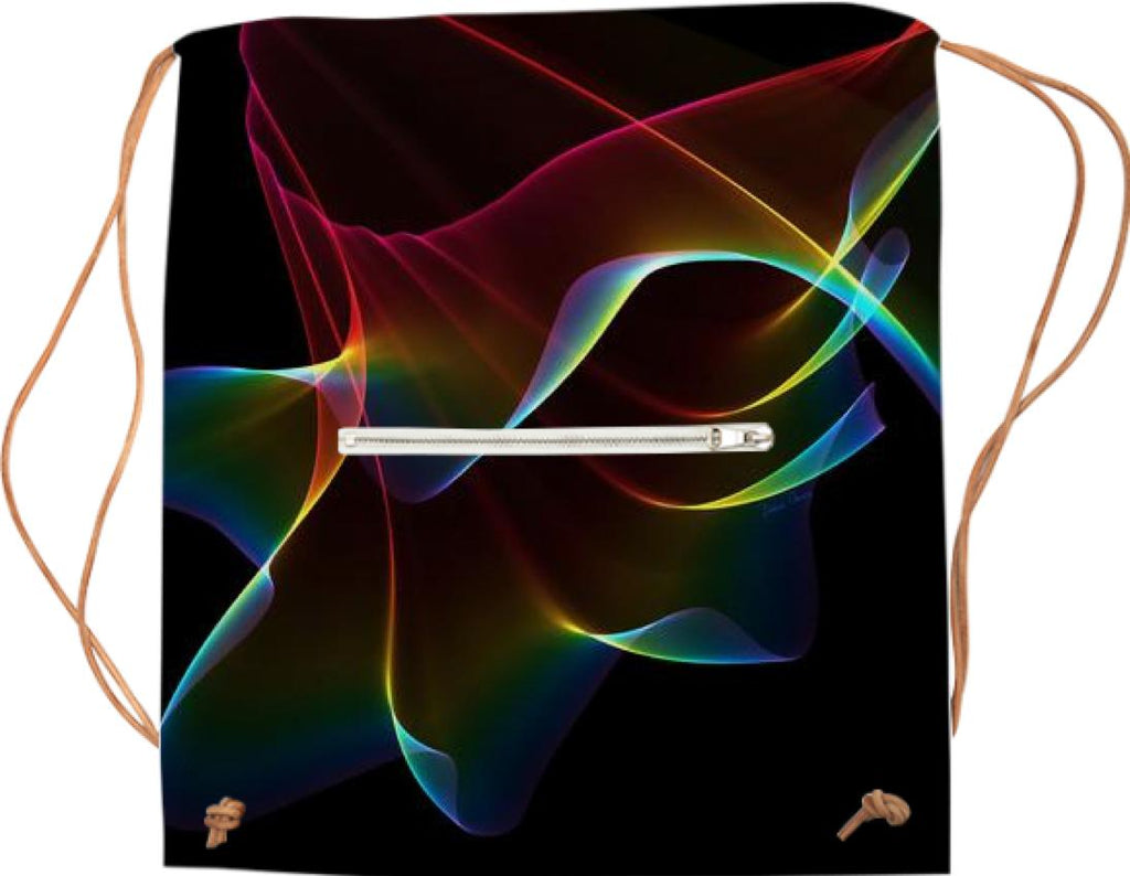 Imagine Through the Abstract Fractal Rainbow Veil