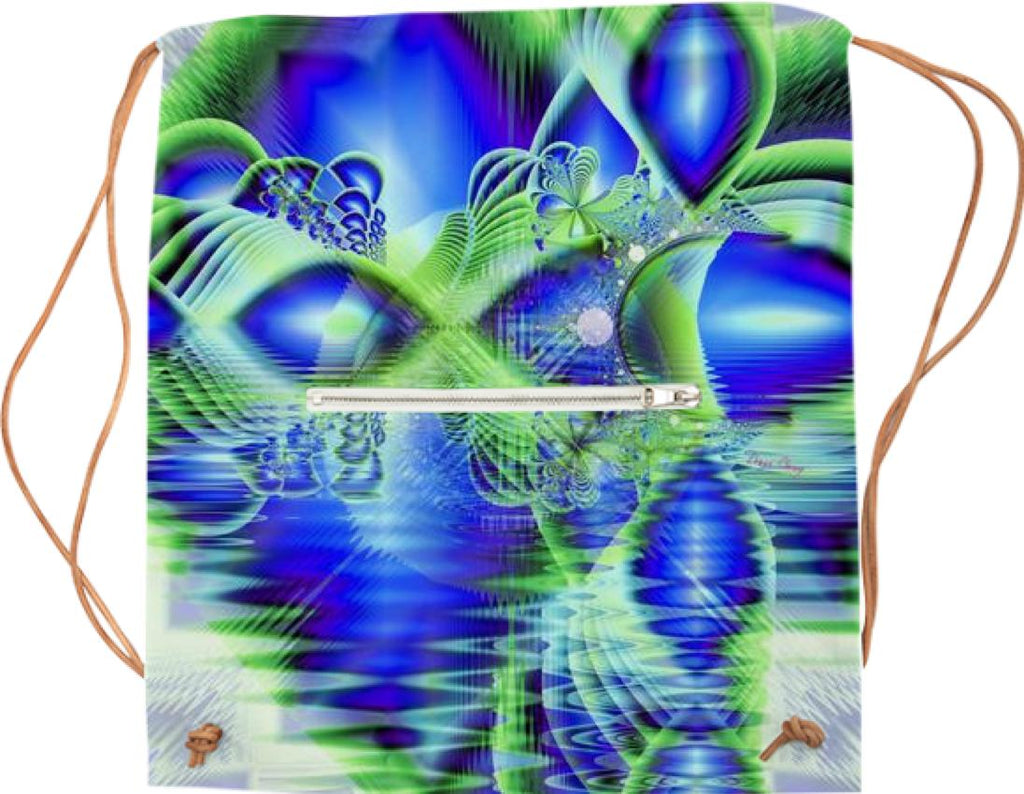 Irish Dream under Abstract Fractal Cobalt Blue Skies