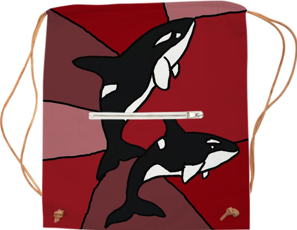 Killer Whales Art Sports Bag