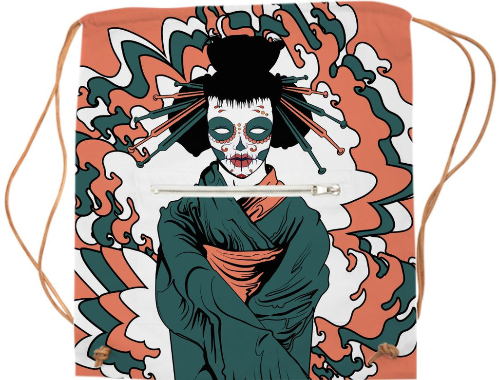 oriental style geisha zombie knap sack