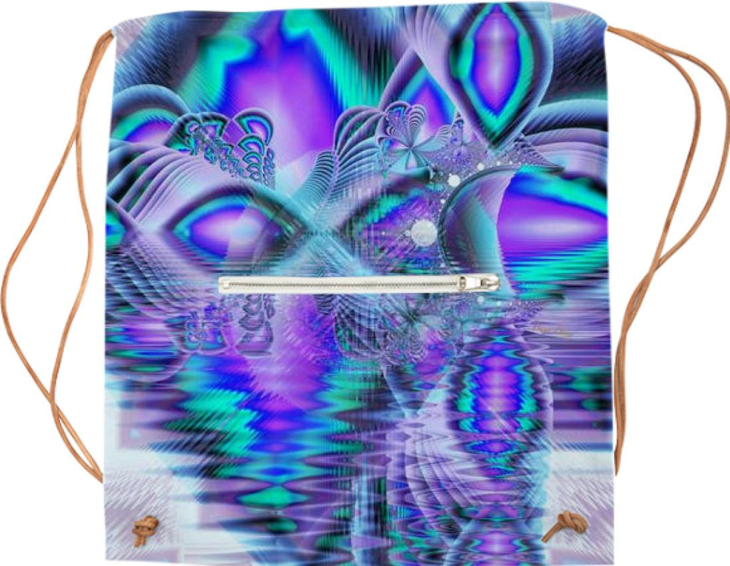 Peacock Crystal Palace of Dreams Abstract Fractal