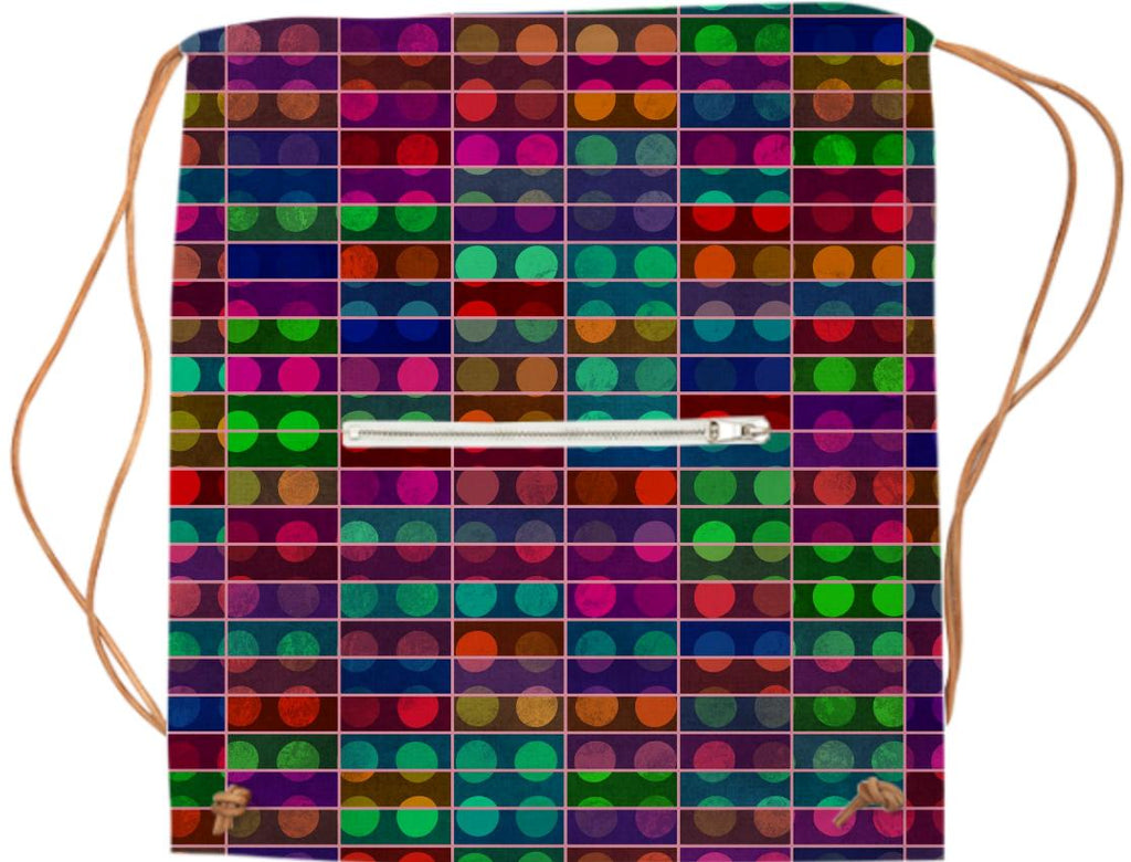 Polka dots rectangles abstract design