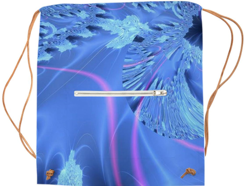 Sapphire Satin Explosion of Cosmic Color Pink Ribbon