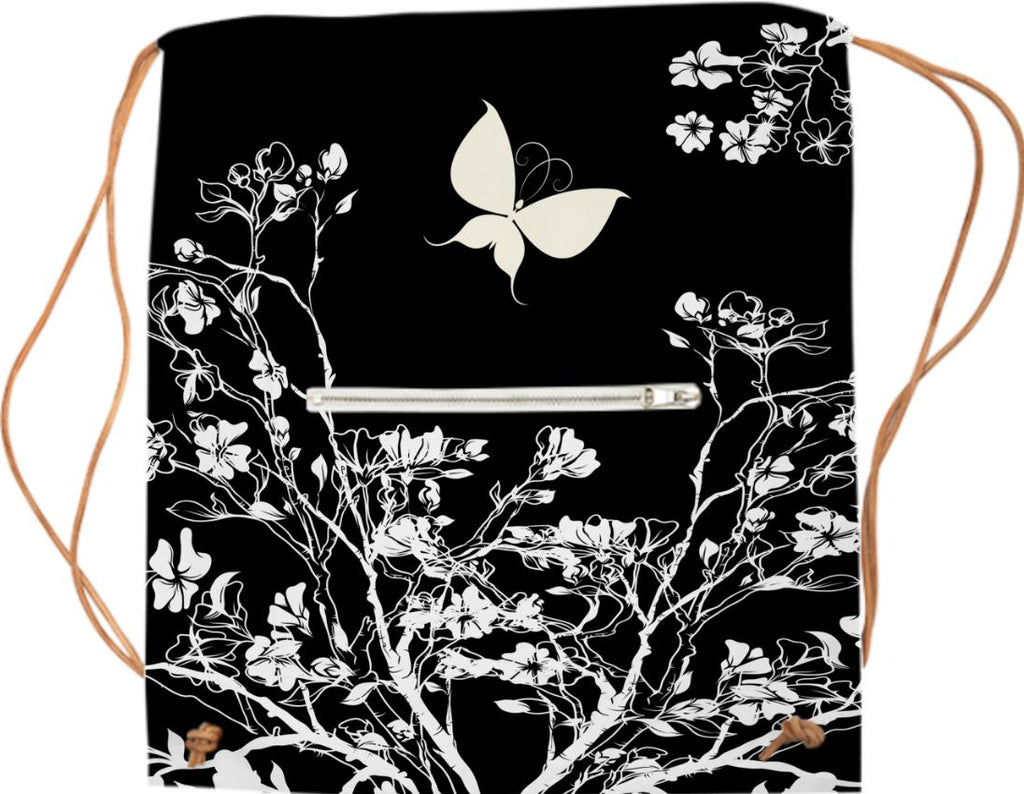 Stylish black and white Butterfly in the wild