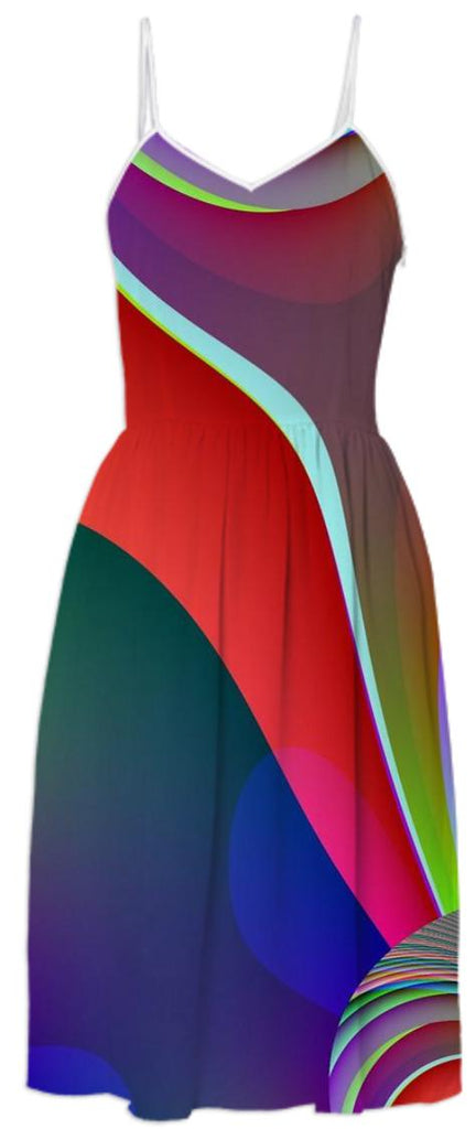A Swish of Color Summer Dress