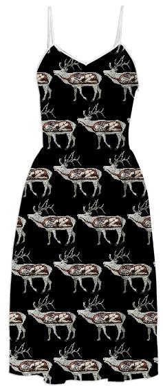 Belly of the beast 1 small print dress