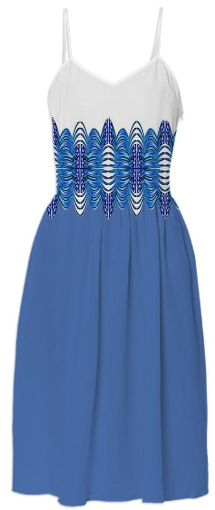 Blue White Top Summer Dress