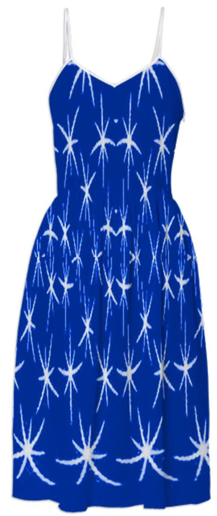Catch a Falling Star Blue Summer Dress
