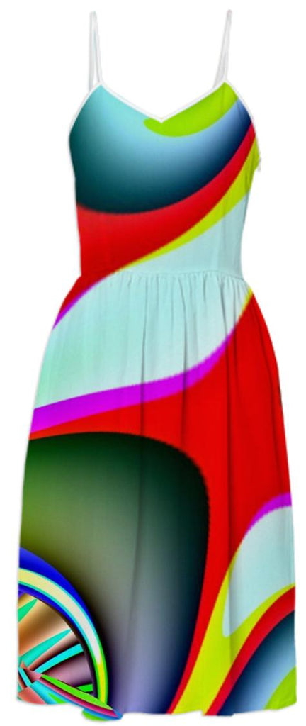Colorful Abstract Summer Dress