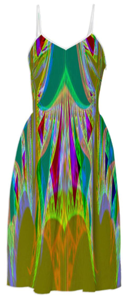 Colorfully Abstract Summer Dress