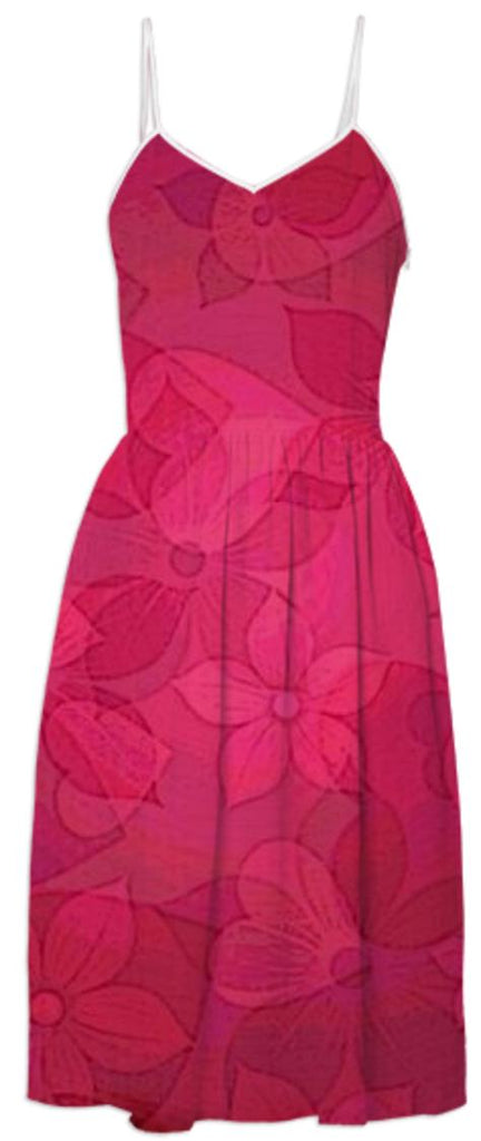 floral hearts summer dress