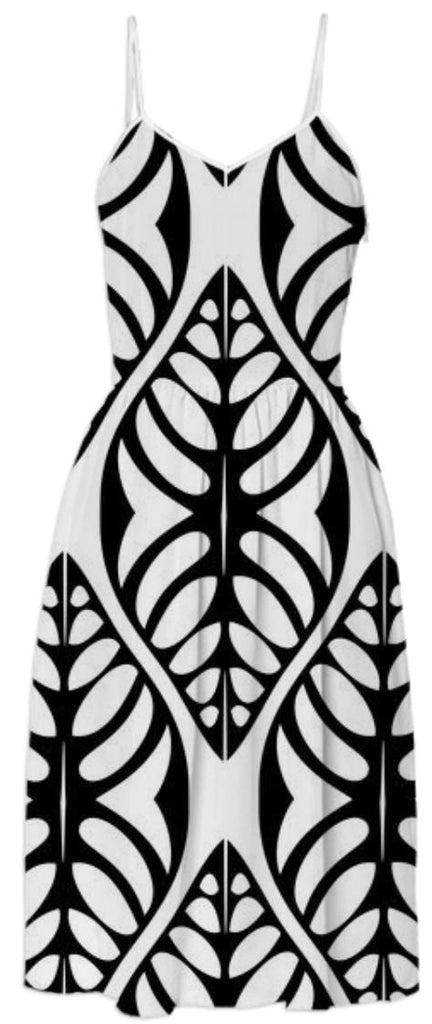 Graphical Leaf in Black and White