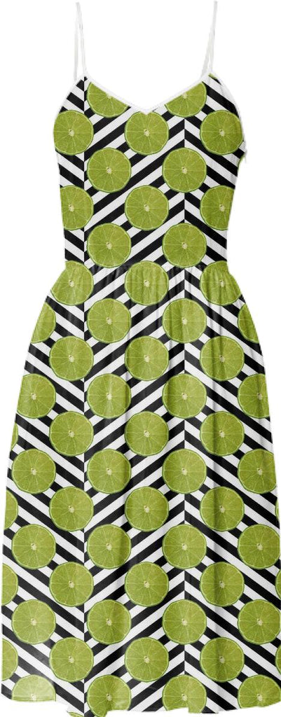 Lime and Stripe Sundress