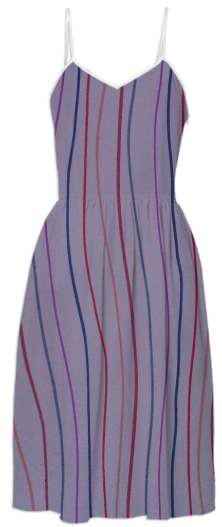 Multi Stripe Print Dress
