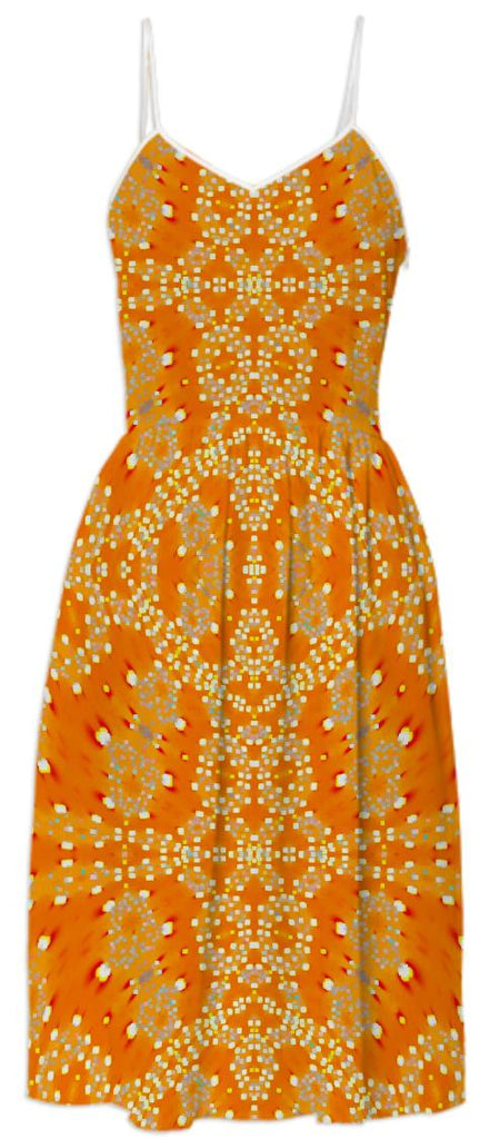 Orange Lights Summer Dress