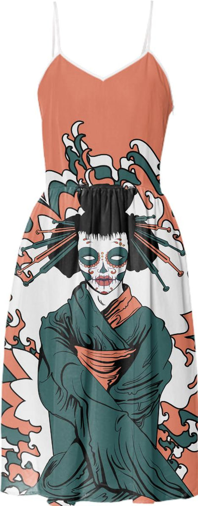 oriental style geisha zombie summer dress