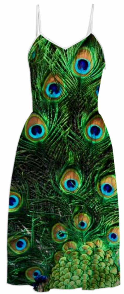 peacock dress