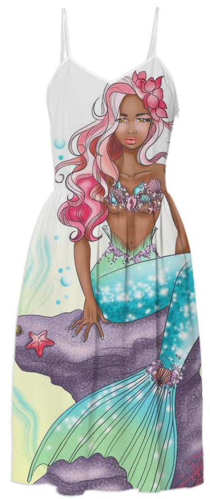 Pink Orchid Mermaid Dress