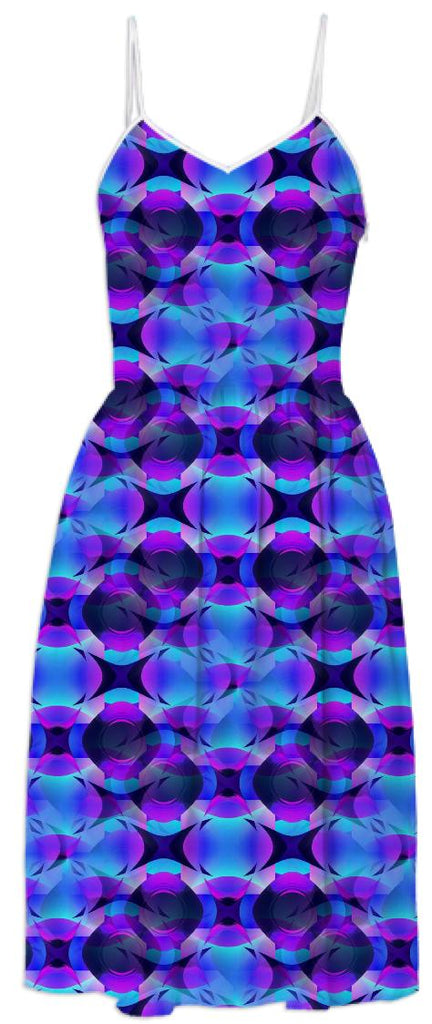 Psychedelic Blue and Purple Dress