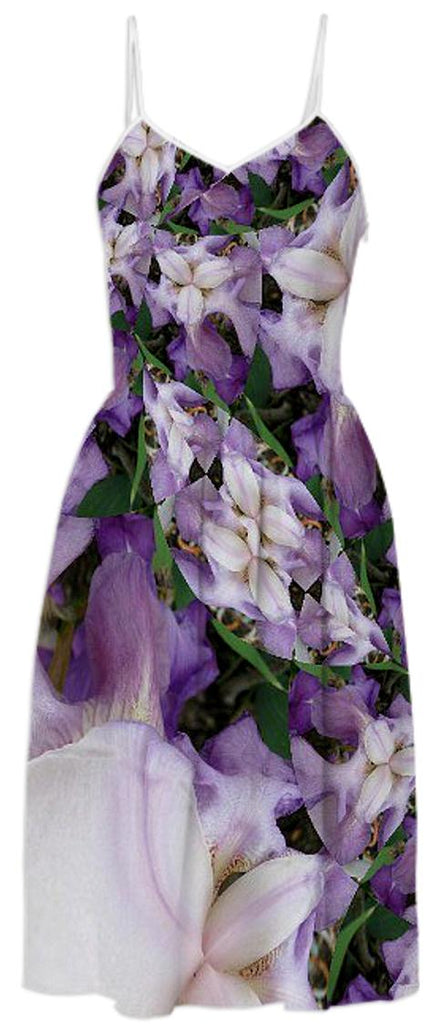 Purple Iris Summer Dress