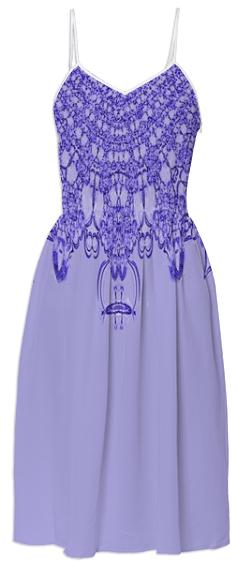 Purple Lavender Lace Summer Dress