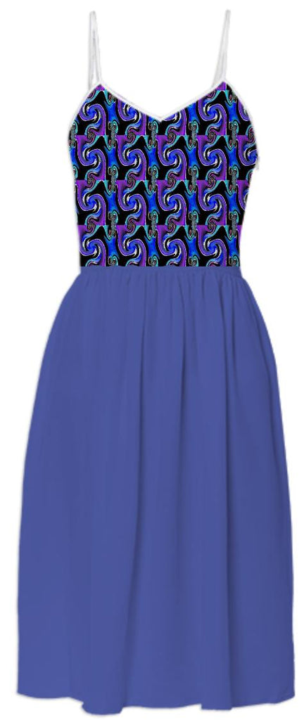 Purple Plumb Abstract Summer Dress