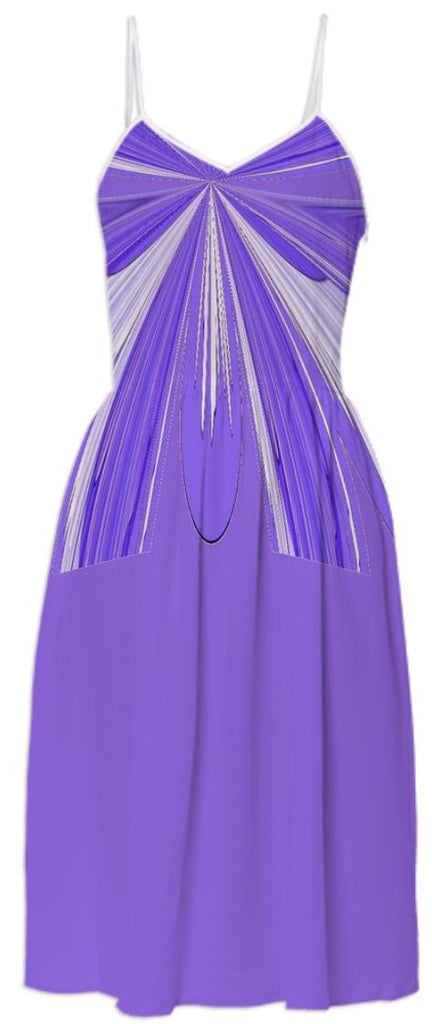 Purple White Summer Dress 2
