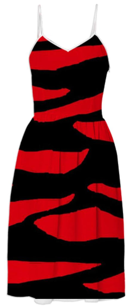 Red Animal Print Dress