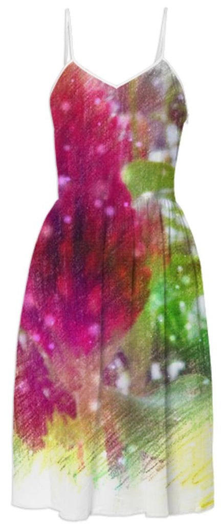 Red clover in ABSTRACT ART