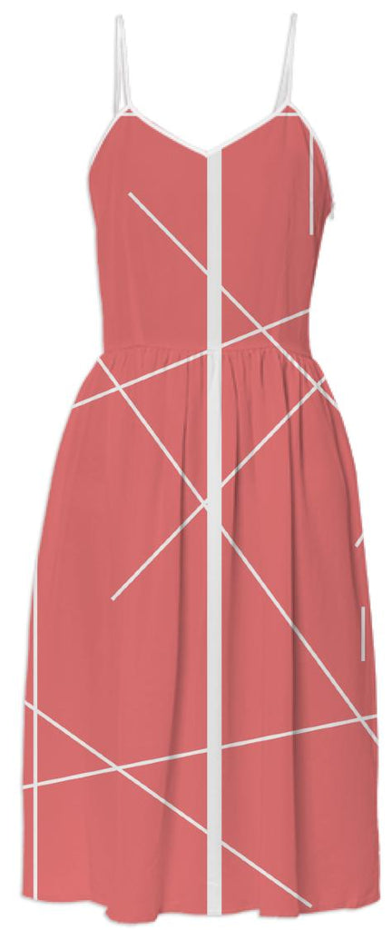 Salmon Geo Dress