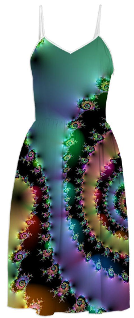 Satin Rainbow Spiral Curves Through the Cosmos