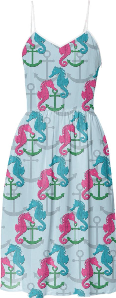 Sparkle Seahorse Summer Dress