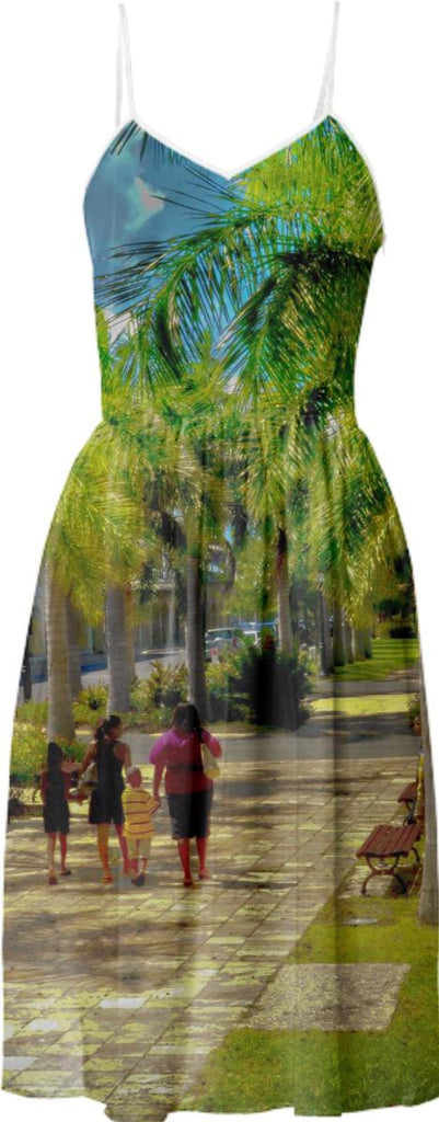 Stroll Among The Palm Trees Summer Dress