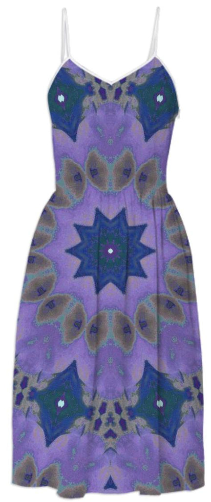 summerdress Geometric Purple Pattern