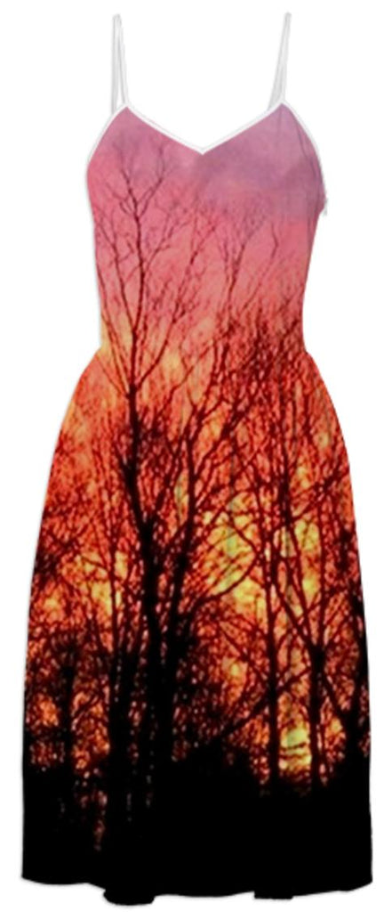 Sunrise through the Trees Summer Dress