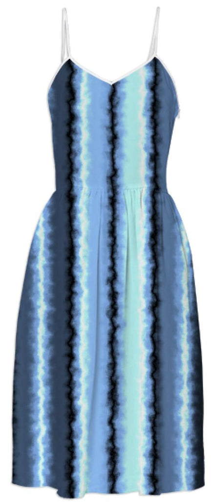 Watery Blue Stripes Dress