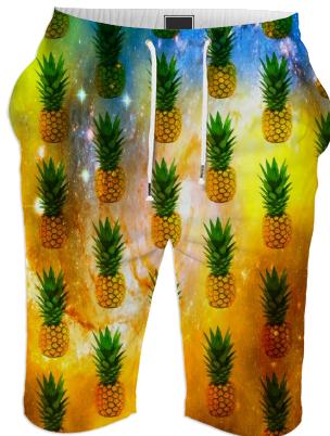 galactic pineapples summer shorts
