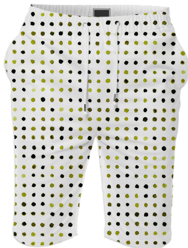 olive dots shorts