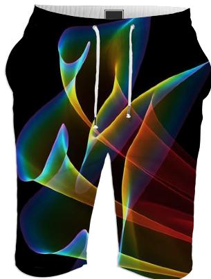 Peacock Symphony Abstract Fractal Rainbow Music