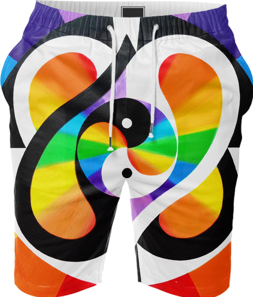 Rainbow Merkaba Shorts