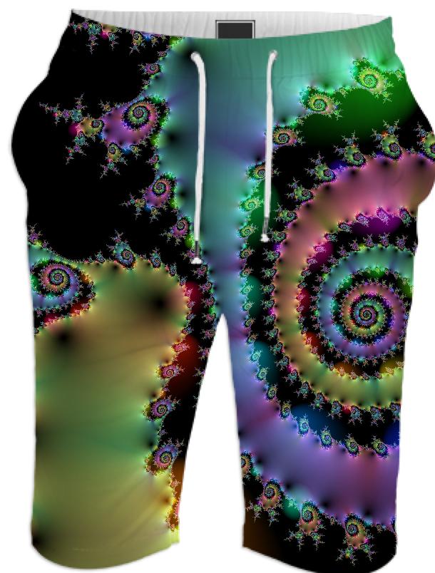 Satin Rainbow Spiral Curves Through the Cosmos