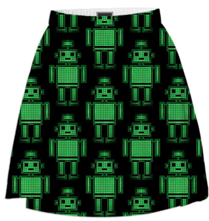 8Bit Robot Skirt