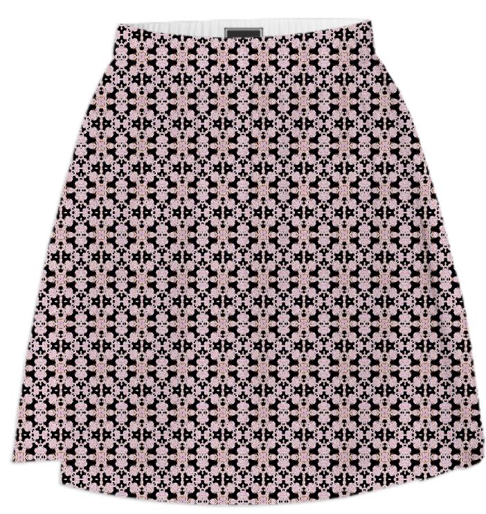 Antique Lace Pattern Summer Skirt