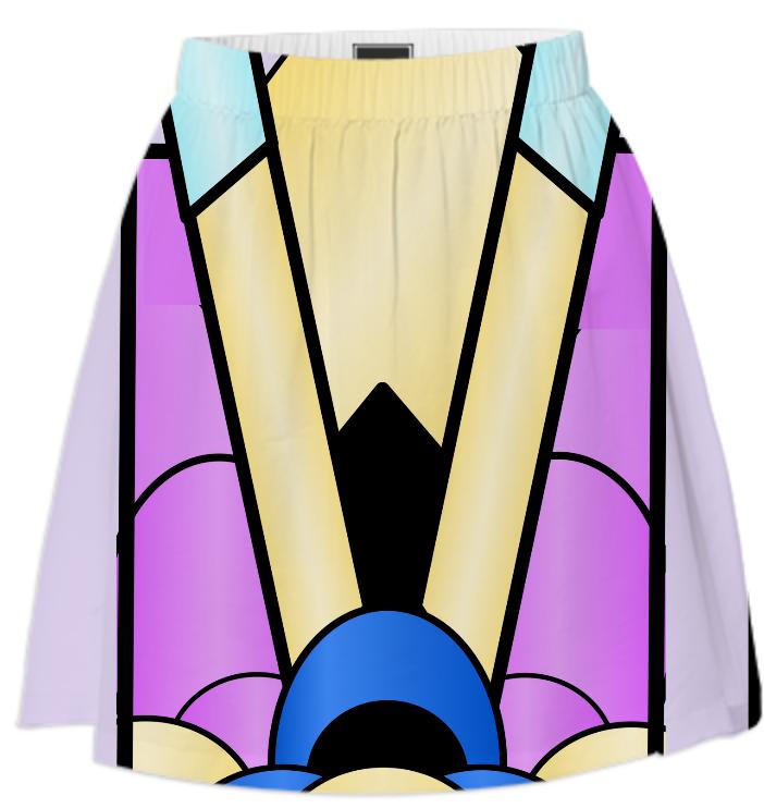 Art Deco Design Summer Skirt